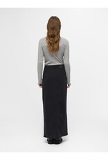 Object Sina Long Denim Skirt Black