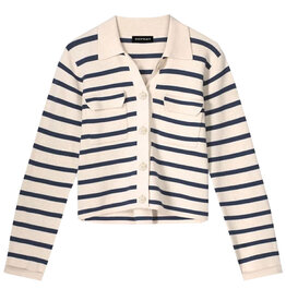 Repeat Cardigan 400931 Ivory/Marine