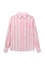 Pom Amsterdam Blouse Embroidery Striped Pink