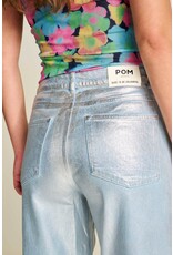 Pom Amsterdam Jeans Wide leg Metallic Grey