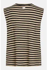 Penn&Ink N.Y. T-Shirt S24T1055 Stripe Black/Beige