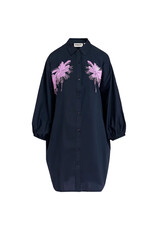 Essentiel Antwerp Dress Frilled Navy