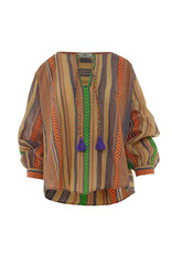 Devotion Blouse Myrto M. Green/Orange