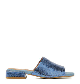 Via Vai Slipper Gigi Laquw Lame Blue