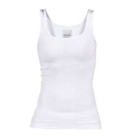 Blue Sportswear Tank Top Annamay Rib White