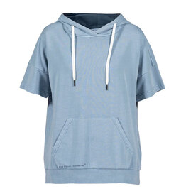 Blue Sportswear Blouse Boa Hooded A. Blue