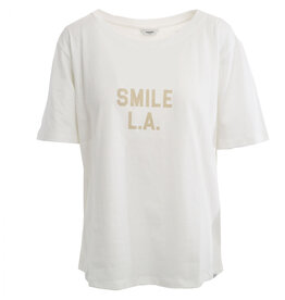 Penn&Ink N.Y. T-shirt S25T1140 print Ecru/farine