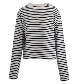 Penn&Ink N.Y. Sweater S25F1628 stripe Ecru/black