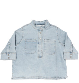 M.E.W. My Essential Blouse LaraMW 115 boxy L.blue w.