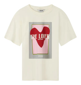 Pom Amsterdam Tshirt The Lover White