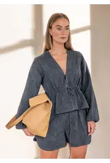 Ruby Tuesday Blouse Isme jacquard Anthracite