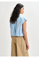 Essentiel Antwerp Shirt Hebraska Combo1 Lake blue