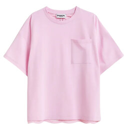 Essentiel Antwerp T-shirt with lace Hintern Pure pink