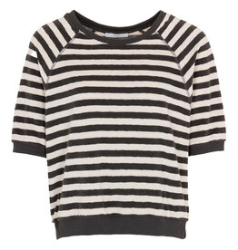 By-Bar By-Bar Top Neva slub stripe Jet black