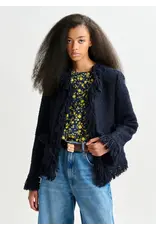 Essentiel Antwerp Essentiel Jacket Iskra fringed Navy
