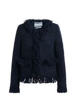 Essentiel Antwerp Essentiel Jacket Iskra fringed Navy