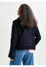 Essentiel Antwerp Essentiel Jacket Iskra fringed Navy