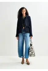 Essentiel Antwerp Essentiel Jacket Iskra fringed Navy