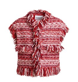 Essentiel Antwerp Gilet Ishani fringed Combo1 Santa claus