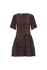 Baum und Pferdgarten Dress Astrid Tight Dark Red check