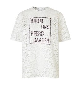 Baum und Pferdgarten Blouse Mandie ss loose Bright White plum