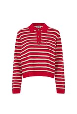 Baum und Pferdgarten Sweater Cori Tigth Crimson Red stripe