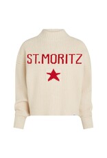 Penn & Ink N.Y. Jumper W25B380LTD Ecru red