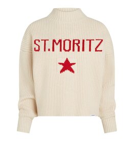 Penn & Ink N.Y. Jumper W25B380LTD Ecru red