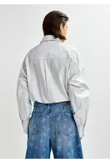 Essentiel Antwerp Essentiel Shirt Jomato  Combo1 Nile blue