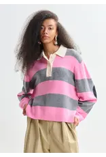 Essentiel Antwerp Essentiel Polo Jarn str. Combo3 Pinky sugar