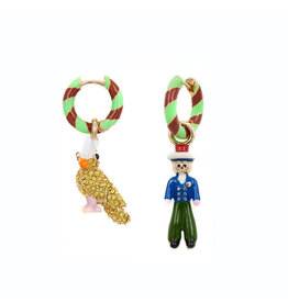 Essentiel Antwerp Essentiel Earrings Jhally with charms Combo1 Pink pastel