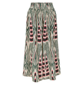 Rabens Saloner Rabens Skirt Almas ikat Forest pink sand
