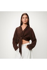 Lois Lois Shirt Pia Linen Chocolate martini