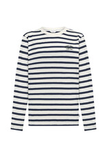 Penn & Ink N.Y. P&I Shirt S26F1803 Ls stripe Ecru night