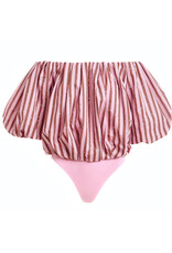 Essentiel Antwerp Essentiel Top Jayjay puffy Combo1 Young rose