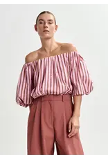 Essentiel Antwerp Essentiel Top Jayjay puffy Combo1 Young rose