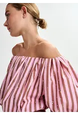 Essentiel Antwerp Essentiel Top Jayjay puffy Combo1 Young rose