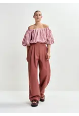 Essentiel Antwerp Essentiel Top Jayjay puffy Combo1 Young rose