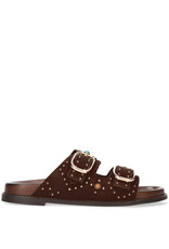 Bibi Lou Mules Planas Marron