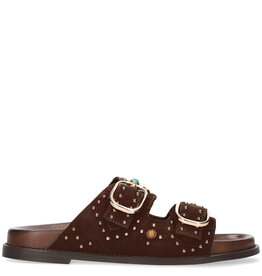 Bibi Lou Mules Planas Marron