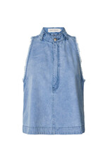 Rabens Saloner Rabens Top Faya Light washed denim