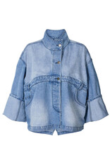 Rabens Saloner Jacket Donela Light washed denim