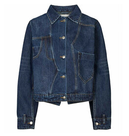 Rabens Saloner Rabens Jacket Janny denim patchwork d.w.Indigo