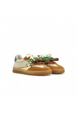 Moaconcept Sneaker Club patchwork Sand,cognac,green