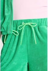 Pom Amsterdam Pom Shorts Terry palm Green