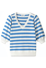 Pom Amsterdam Pom Pullover Striped Smashing Blue