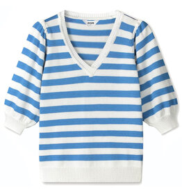 Pom Amsterdam Pullover Striped Smashing Blue