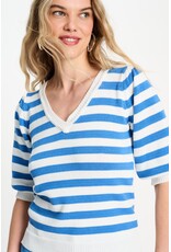 Pom Amsterdam Pullover Striped Smashing Blue