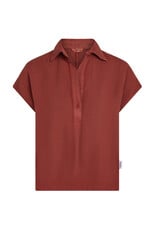 Penn & Ink N.Y. P&I Blouse S26Z848 Burgundy