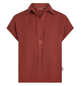 Penn & Ink N.Y. Blouse S26Z848 Burgundy